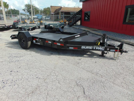 New Sure-Trac 7x12 Pro Series 7.8k Single Axle Tilt Equipment Trailer
