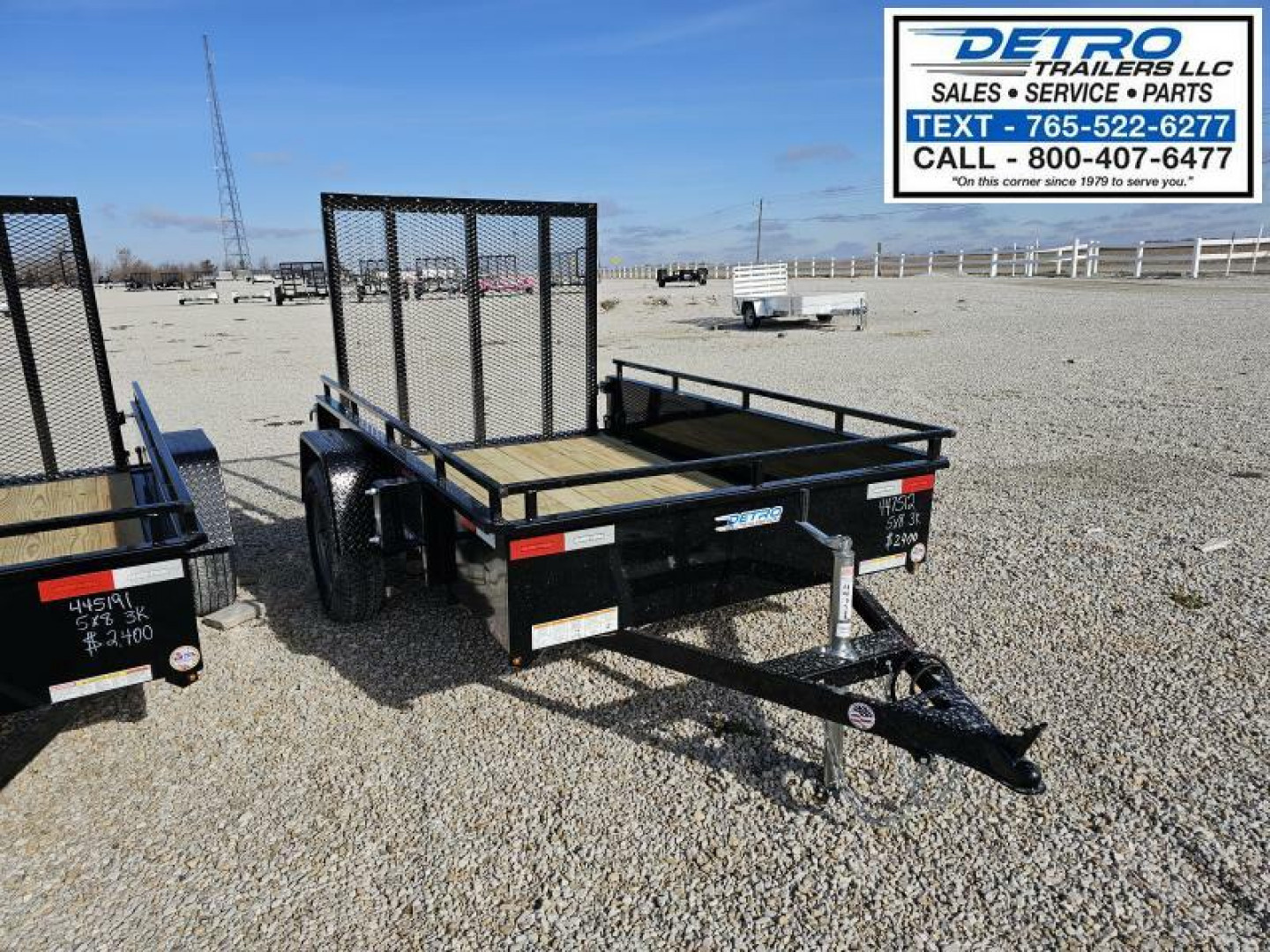 New 2025 Sure-Trac 5' x 8' 3K Idler Steel High Side Utility Trailer