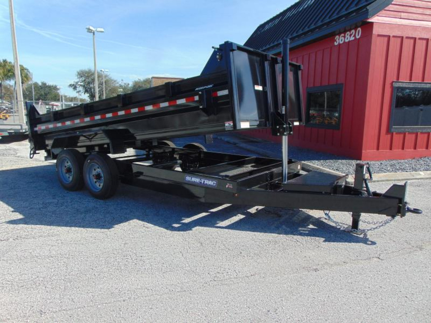 New Sure-Trac 82X16 16K Low Profile Telescopic Dump Trailer