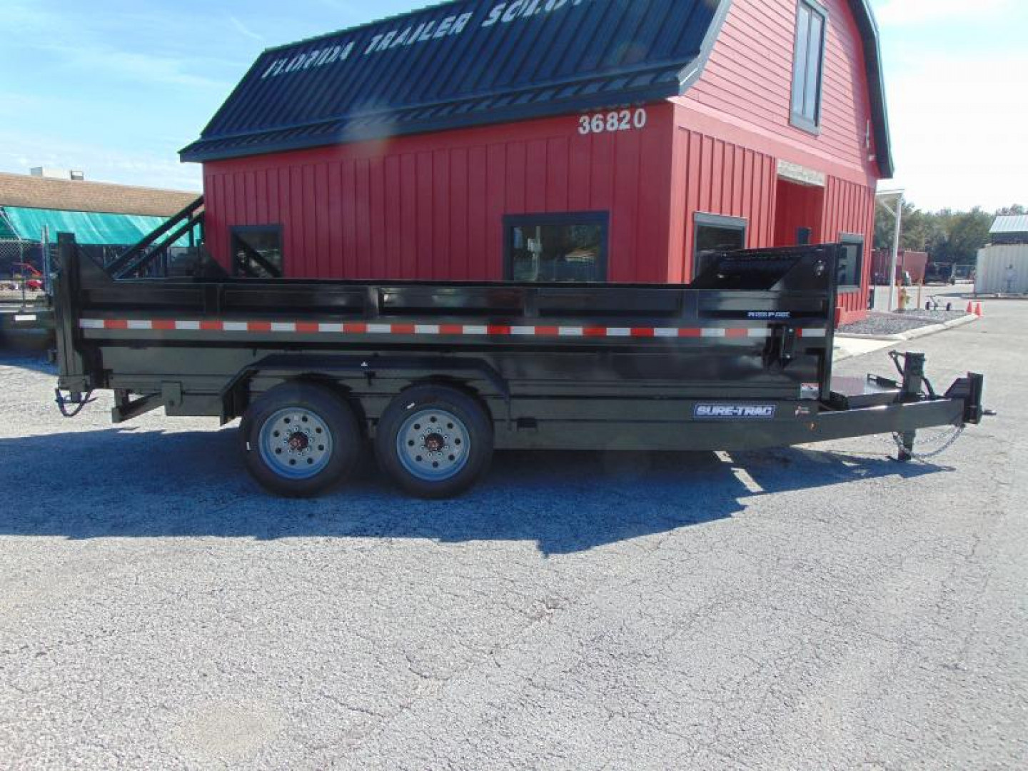 New Sure-Trac 82X16 16K Low Profile Telescopic Dump Trailer