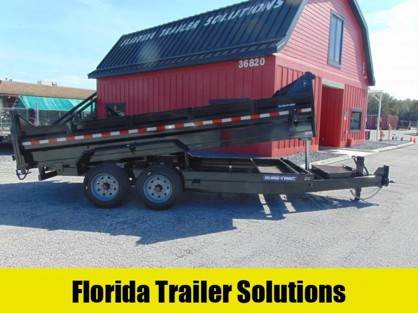 New Sure-Trac 82X16 16K Low Profile Telescopic Dump Trailer