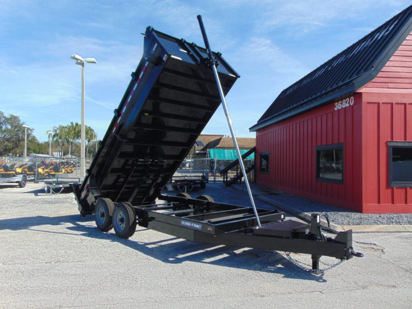 New Sure-Trac 82X16 16K Low Profile Telescopic Dump Trailer