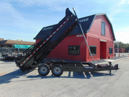 New Sure-Trac 82X16 16K Low Profile Telescopic Dump Trailer