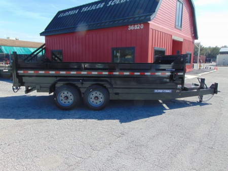 New Sure-Trac 82X16 16K Low Profile Telescopic Dump Trailer