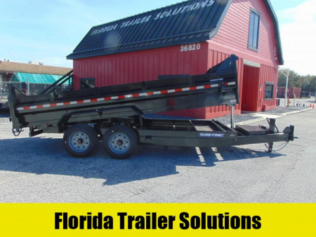 New Sure-Trac 82X16 16K Low Profile Telescopic Dump Trailer