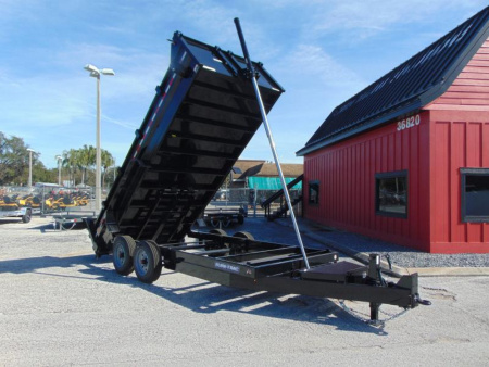 New Sure-Trac 82X16 16K Low Profile Telescopic Dump Trailer