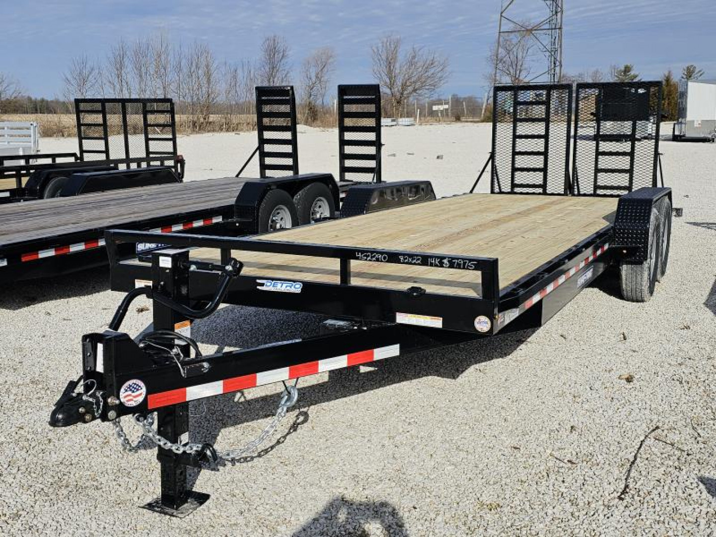 New 2025 Sure-Trac 7' x 22' (20+2) 14K HD Equipment Trailer