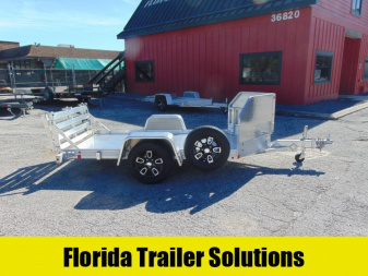 New Bear Track Products 53X120 Motorcycle Trailer w/Rock Guard