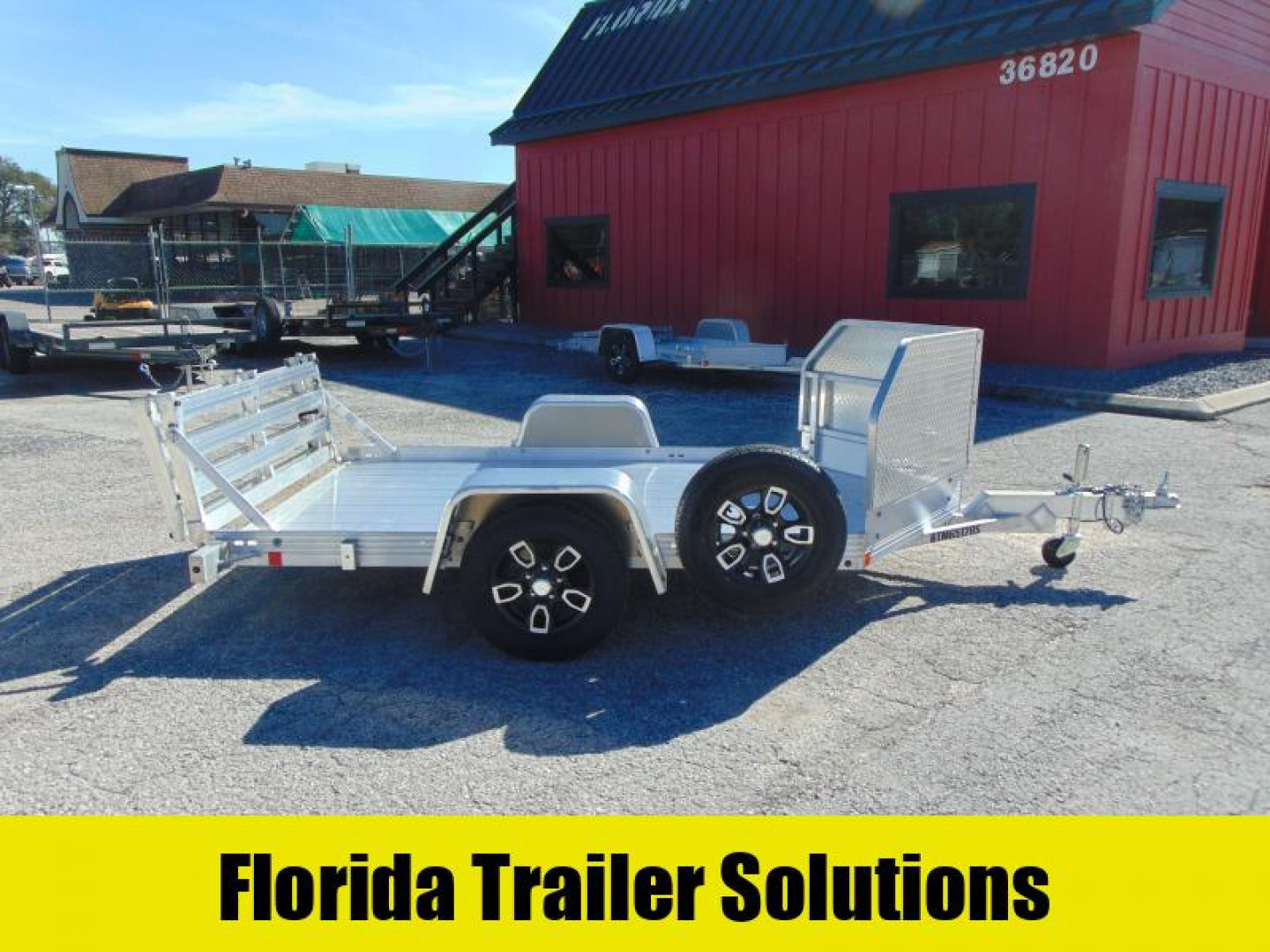 New Bear Track 65X120 Motorcycle Trailer w/Rock Guard
