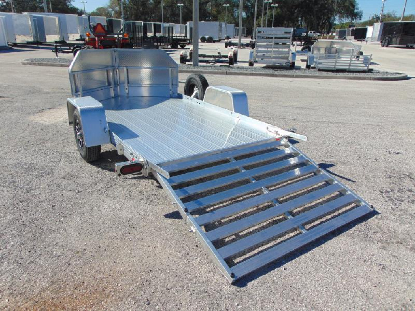 New Bear Track 65X120 Motorcycle Trailer w/Rock Guard