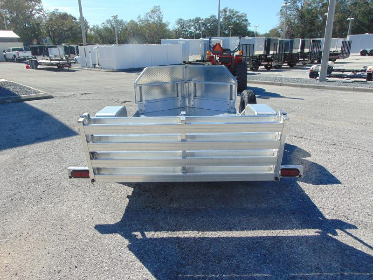 New Bear Track 65X120 Motorcycle Trailer w/Rock Guard