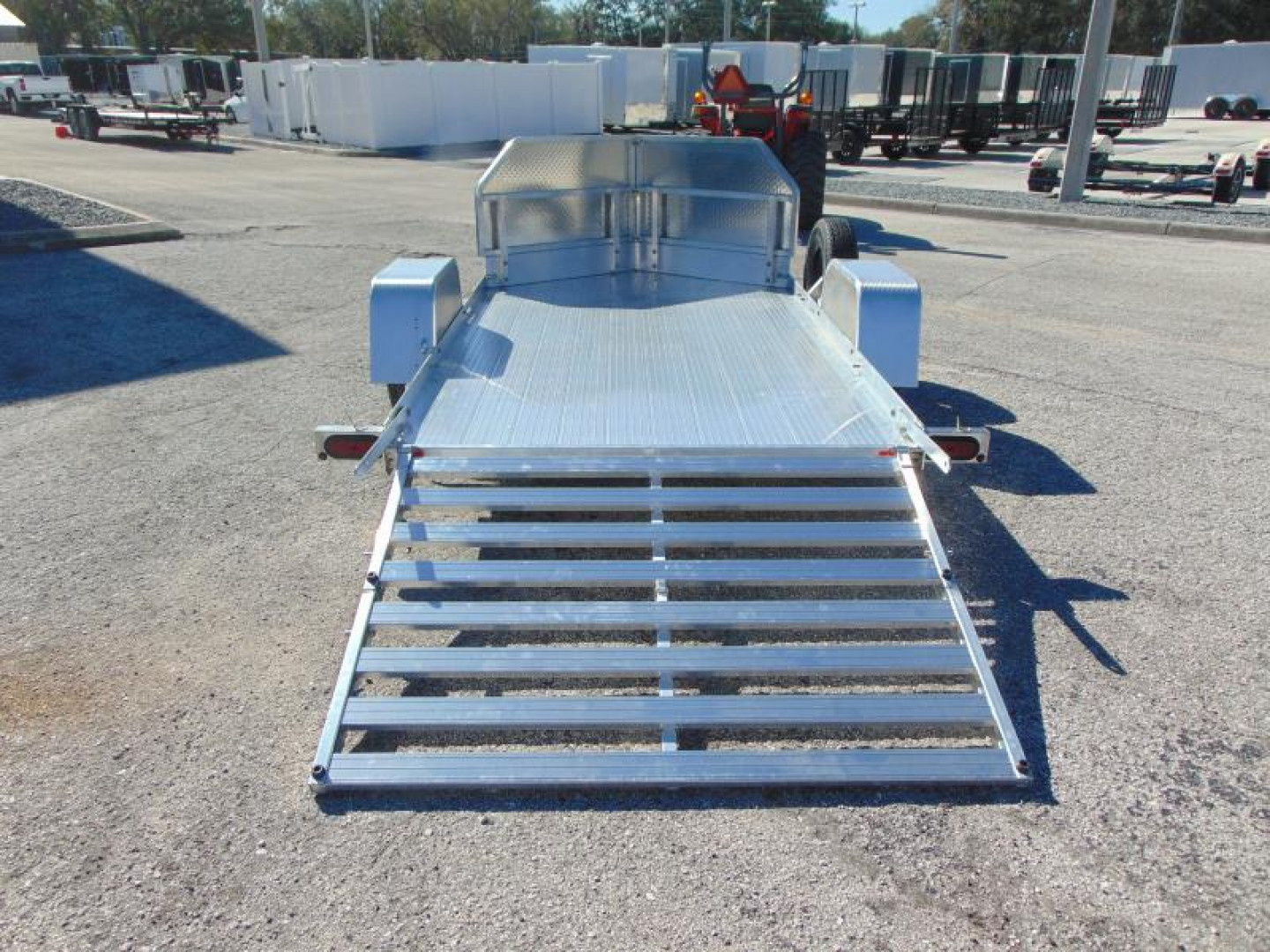 New Bear Track 65X120 Motorcycle Trailer w/Rock Guard