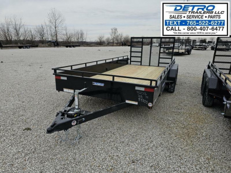 New 2025 Sure-Trac 7' x 16' 7K Steel High Side Utility Trailer