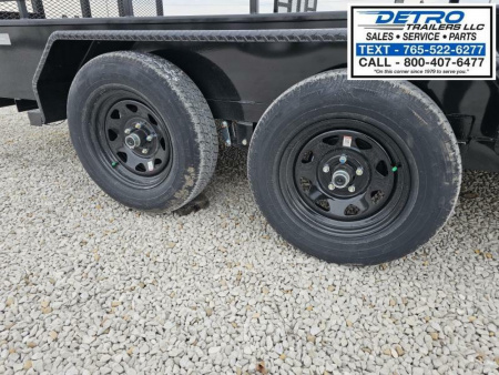 New 2025 Sure-Trac 7' x 16' 7K Steel High Side Utility Trailer