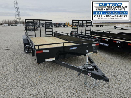 New 2025 Sure-Trac 7' x 16' 7K Steel High Side Utility Trailer