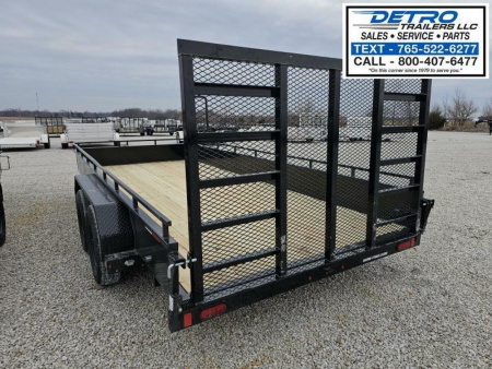 New 2025 Sure-Trac 7' x 16' 7K Steel High Side Utility Trailer