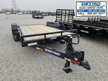 New 2025 Sure-Trac 7' x 16' 14K Tilt Bed Equipment Trailer