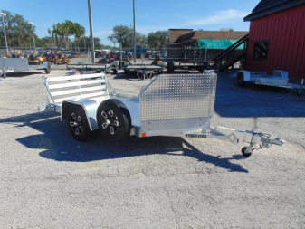 New Bear Track 65X120 Motorcycle Trailer w/Rock Guard