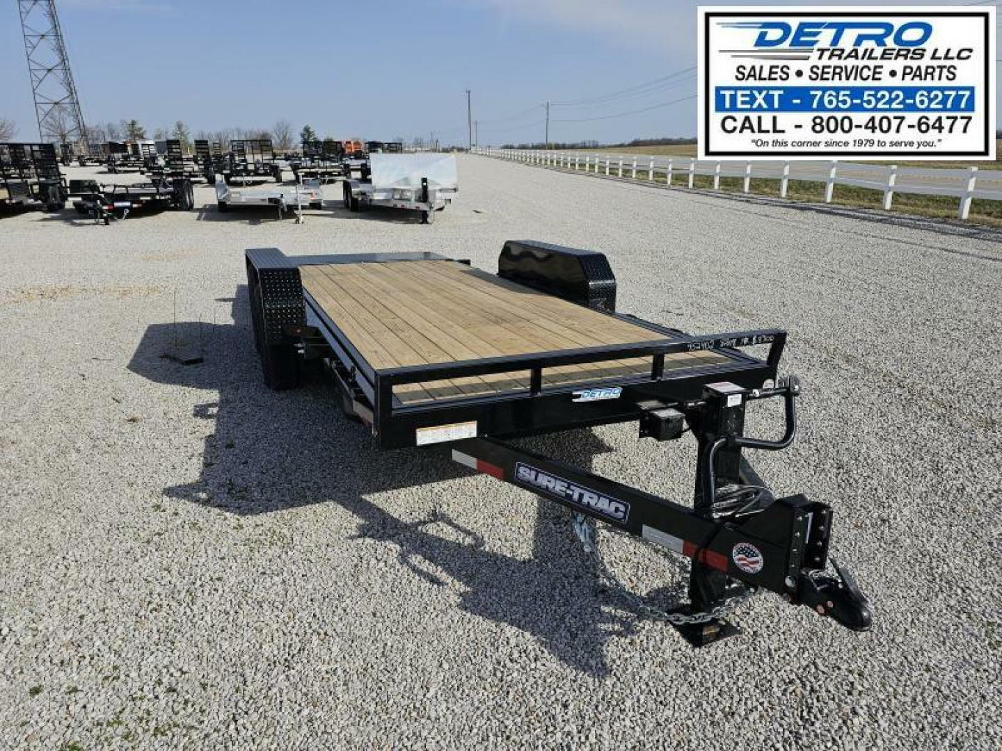 New 2025 Sure-Trac 7' x 18' 14K Tilt Bed Equipment Trailer