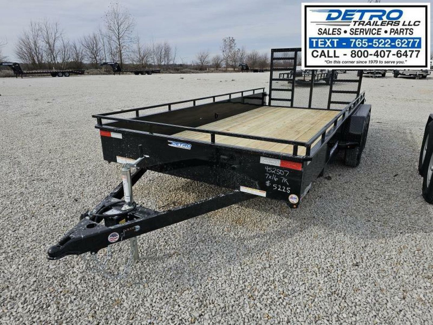 New 2025 Sure-Trac 7' x 16' 7K Steel High Side Utility Trailer