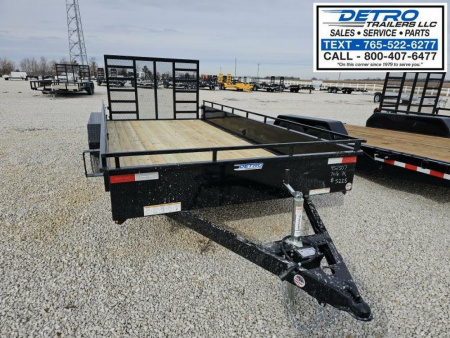 New 2025 Sure-Trac 7' x 16' 7K Steel High Side Utility Trailer