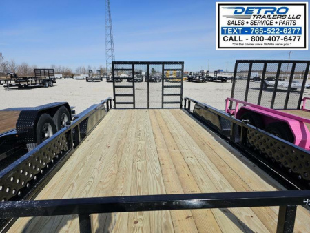 New 2025 Sure-Trac 7' x 16' 7K Tube Top ATV Utility Trailer