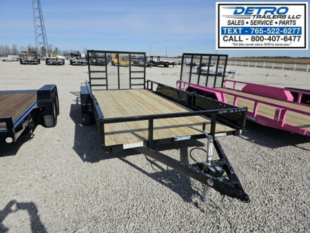 New 2025 Sure-Trac 7' x 16' 7K Tube Top ATV Utility Trailer