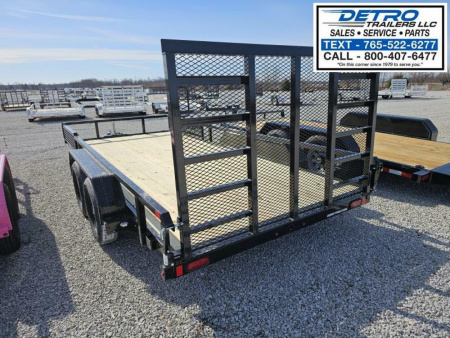 New 2025 Sure-Trac 7' x 16' 7K Tube Top ATV Utility Trailer
