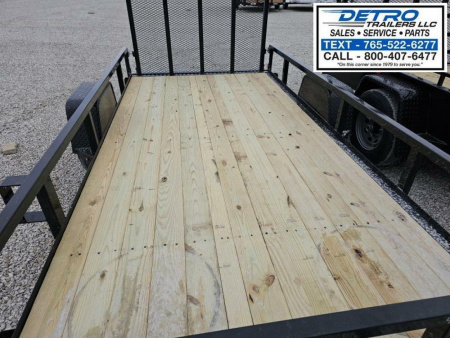 New 2025 Sure-Trac 6' x 12' 3K Idler Tube Top Utility Trailer