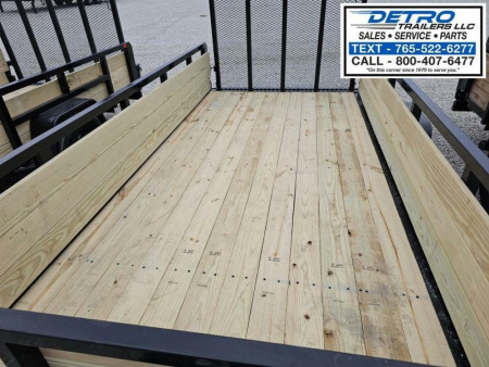 New 2025 Sure-Trac 6' x 12' 3K Idler Tube Top Three Board High Sided Utility Trailer