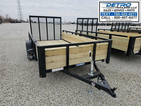 New 2025 Sure-Trac 6' x 12' 3K Idler Tube Top Three Board High Sided Utility Trailer