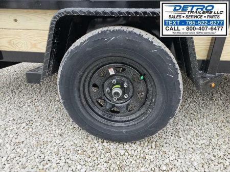 New 2025 Sure-Trac 6' x 12' 3K Idler Tube Top Three Board High Sided Utility Trailer