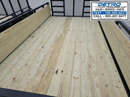 New 2025 Sure-Trac 7' x 12' 5K Tube Top Three Board High Sided Utility Trailer w/ Brakes