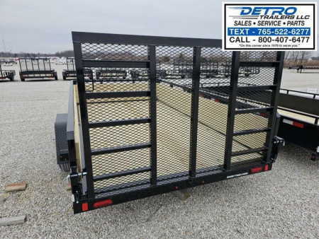 New 2025 Sure-Trac 7' x 12' 5K Tube Top Three Board High Sided Utility Trailer w/ Brakes