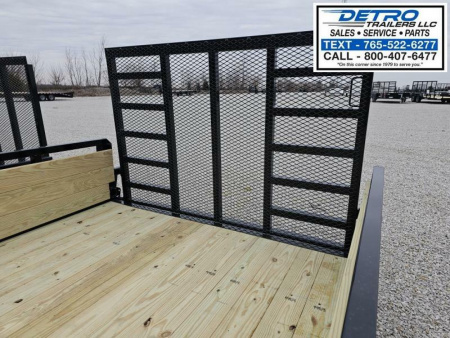 New 2025 Sure-Trac 7' x 12' 5K Tube Top Three Board High Sided Utility Trailer w/ Brakes