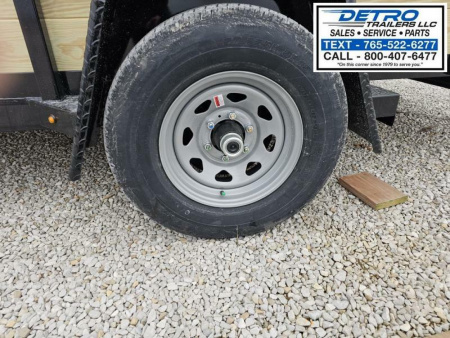 New 2025 Sure-Trac 7' x 12' 5K Tube Top Three Board High Sided Utility Trailer w/ Brakes