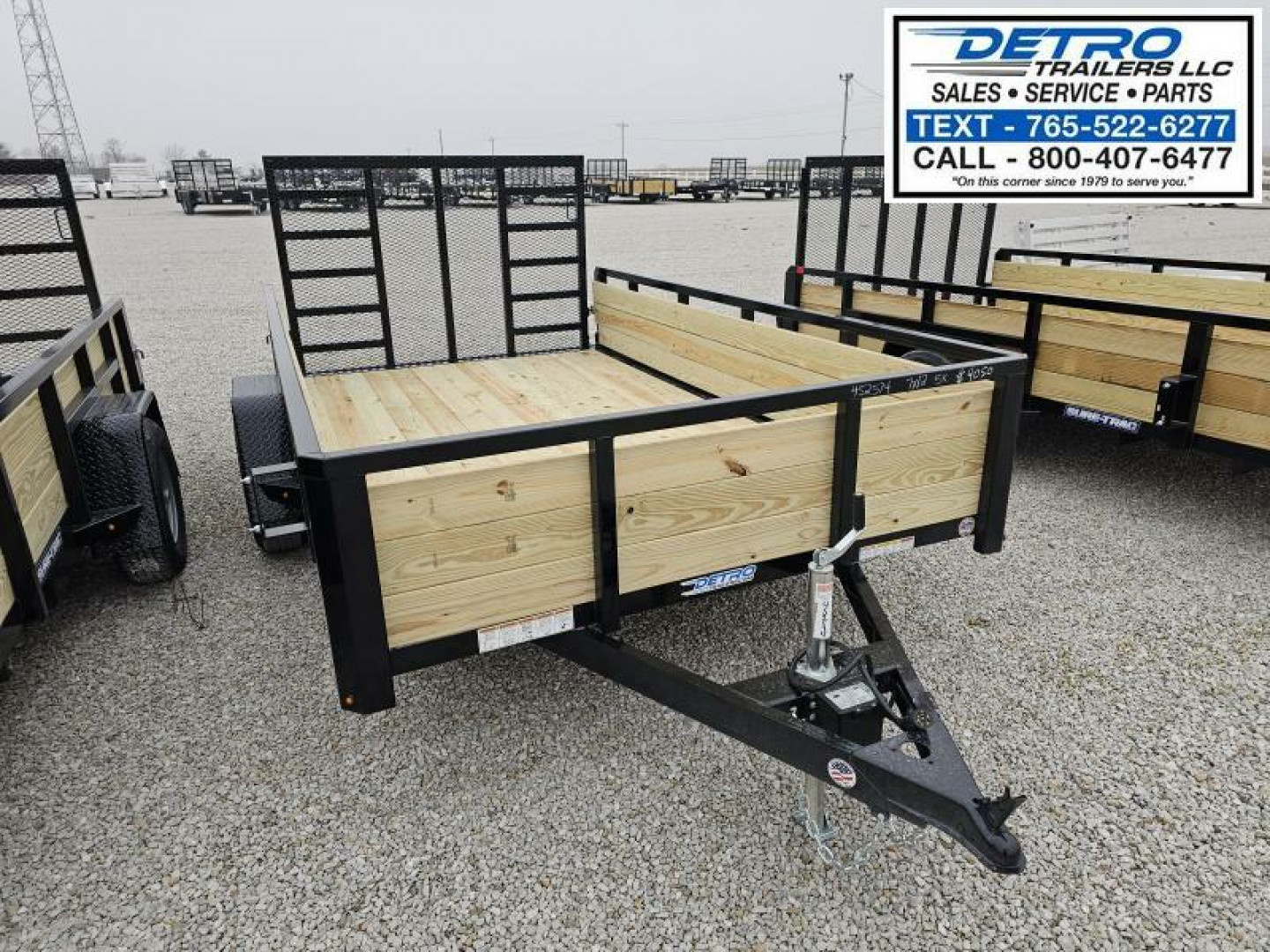 New 2025 Sure-Trac 7' x 12' 5K Tube Top Three Board High Side Utility Trailer w/ Brakes