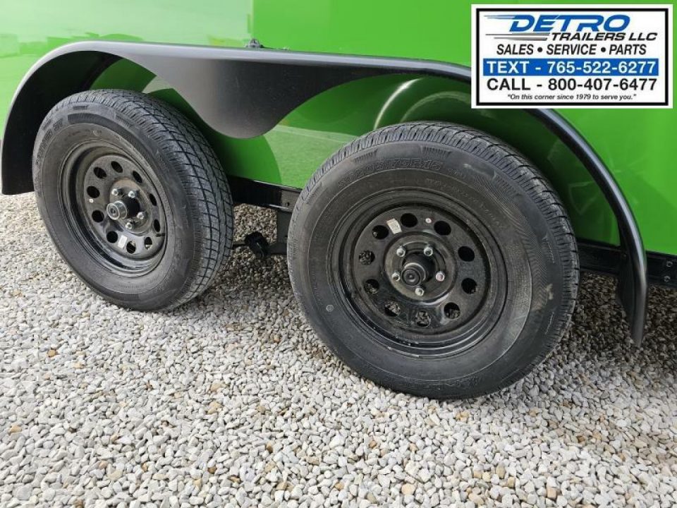 New 2025 LUCKY GREEN Cargo Express XL SE 7' x 16' 7K Ramp Door V-nose Enclosed Cargo Trailer