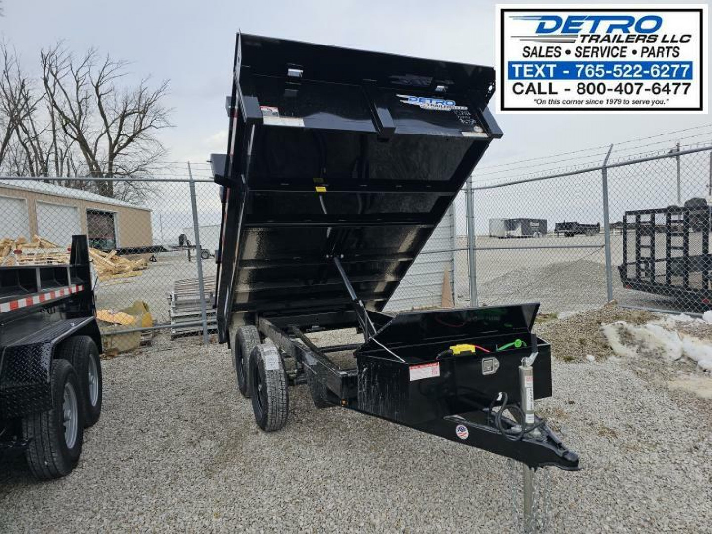 New 2025 Sure-Trac 6' x 10' 7K Single Ram SD Deckover Dump Trailer