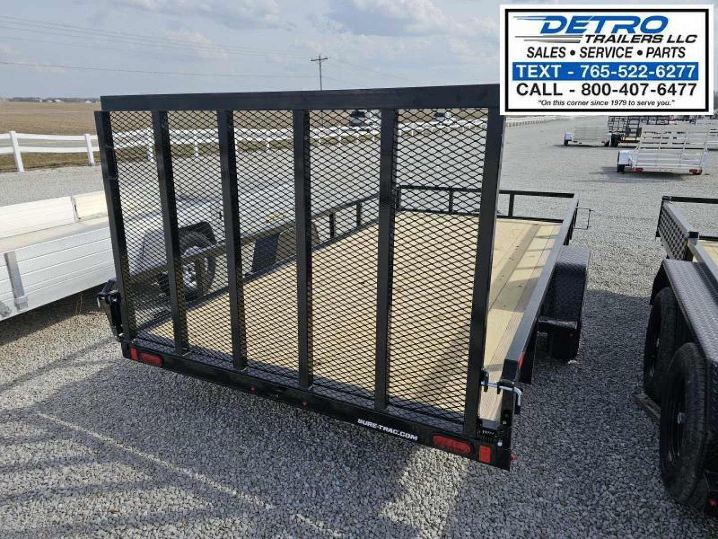 New 2025 Sure-Trac 7' x 14' 3K Idler Tube Top Utility Trailer