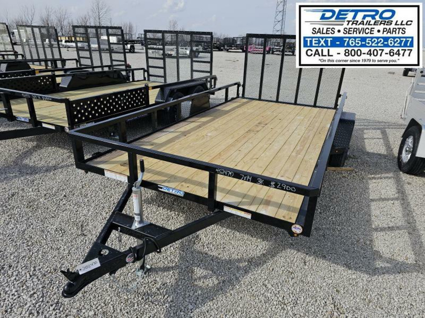 New 2025 Sure-Trac 7' x 14' 3K Idler Tube Top Utility Trailer