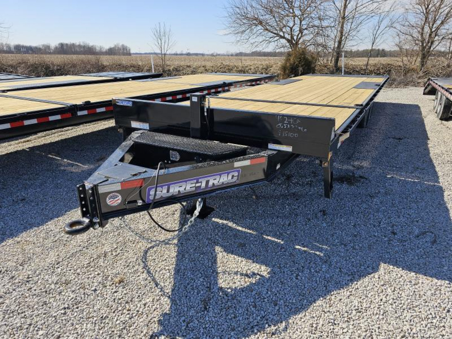 New 2025 Sure-Trac 102" x 28' (22+6) 15K HD Power Tilt Deckover Trailer w/ Hydraulic Front Jack