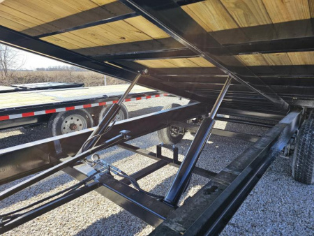 New 2025 Sure-Trac 102" x 28' (22+6) 15K HD Power Tilt Deckover Trailer w/ Hydraulic Front Jack