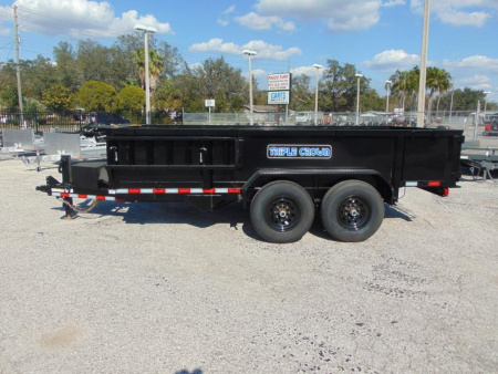 New Triple Crown Trailers 7X14 HD Low Side 14K Dual Ram Dump Trailer