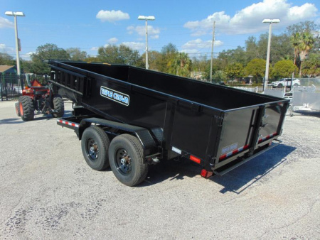New Triple Crown Trailers 7X14 HD Low Side 14K Dual Ram Dump Trailer