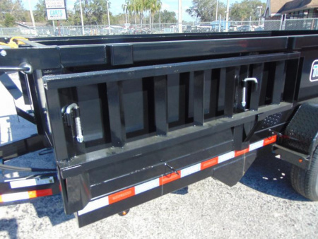 New Triple Crown Trailers 7X14 HD Low Side 14K Dual Ram Dump Trailer