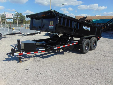 New Triple Crown Trailers 7X14 HD Low Side 14K Dual Ram Dump Trailer
