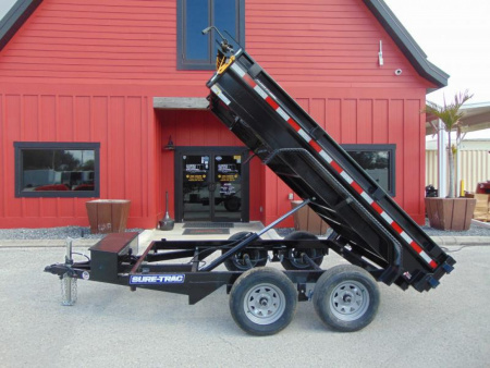 New Sure-Trac 5X10 Low Profile 7k Single Ram Dump Trailer