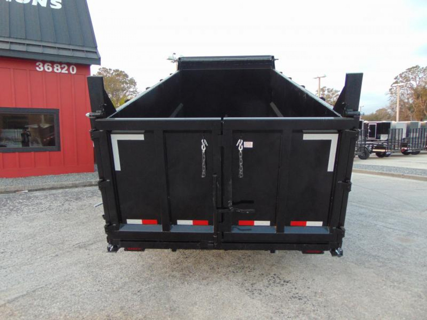 New Sure-Trac 82x16 Low Profile 14k Telescopic Hoist Dump Trailer w/ 4' Sides