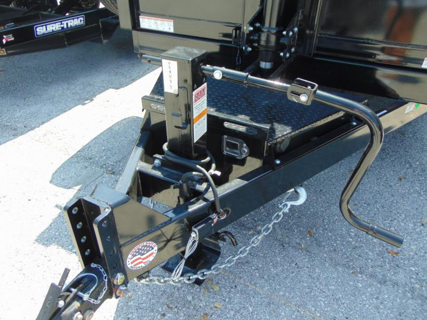 New Sure-Trac 82X14 14k HD Low Profile Telescopic Dump Trailer w/Spare Tire & Stab Jacks